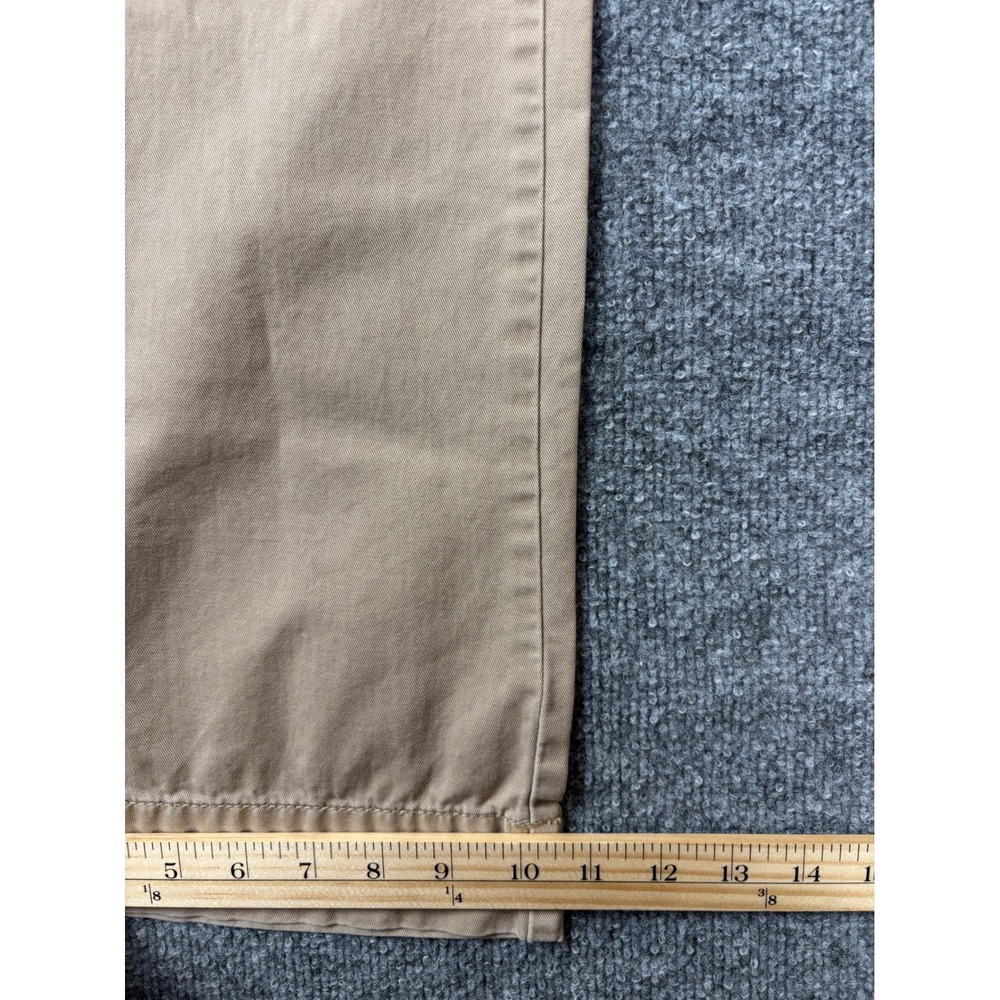 J.Crew Pants Womens 8 Khaki Y2K Sailor Chino City Fit Wide Leg Lace Up Back - Picture 9 of 9